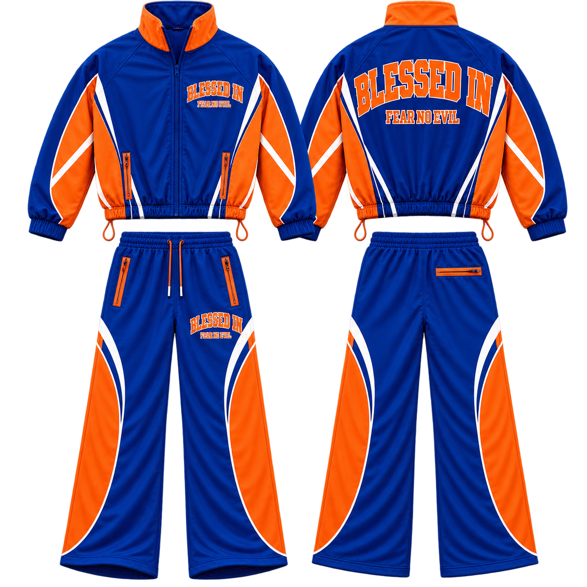 BLESSED IN® 90s Warm-Up Pants Set — Knicks