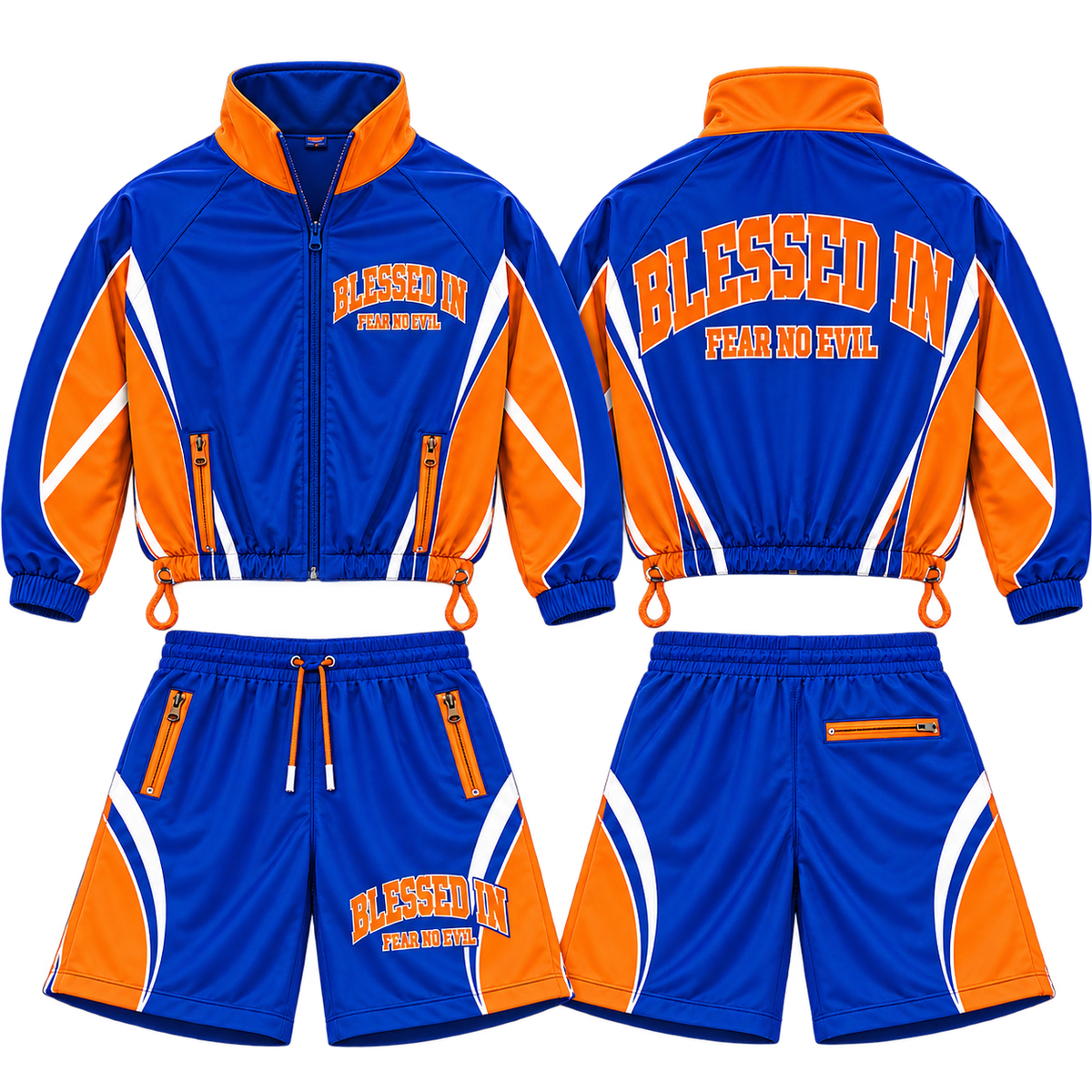 BLESSED IN® 90s Warm-Up Short Set — Knicks