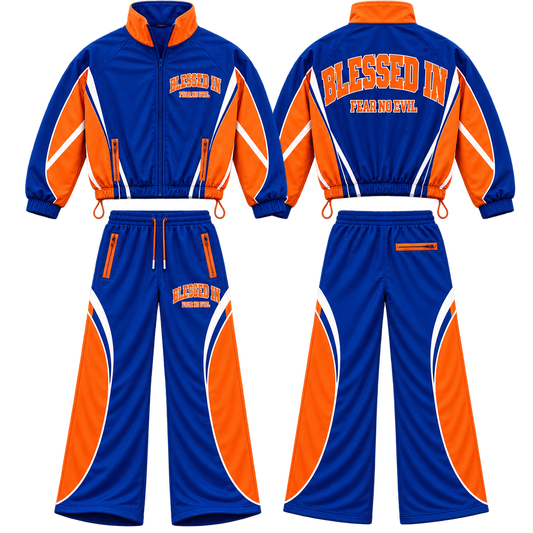 BLESSED IN® 90s Warm-Up Pants Set — Knicks